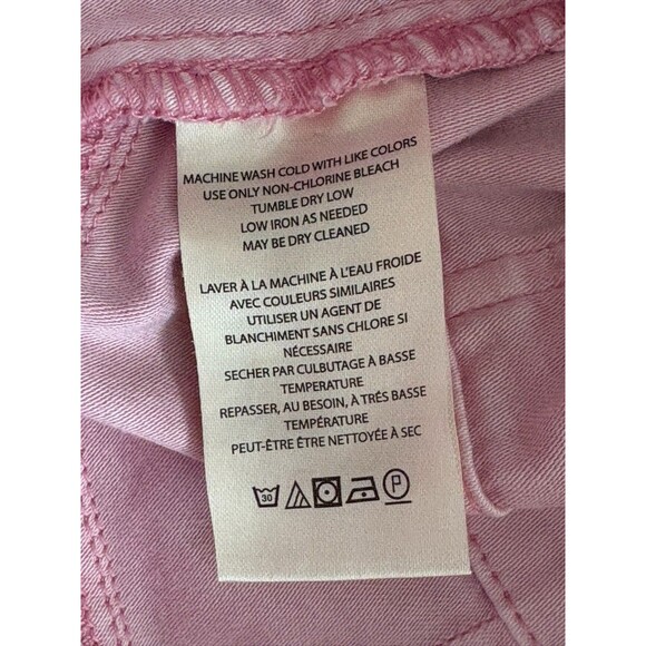 Anthropologie Pilcro Pink High Waist Straight Leg Jeans Women's Size 28 Pockets - Picture 5 of 14